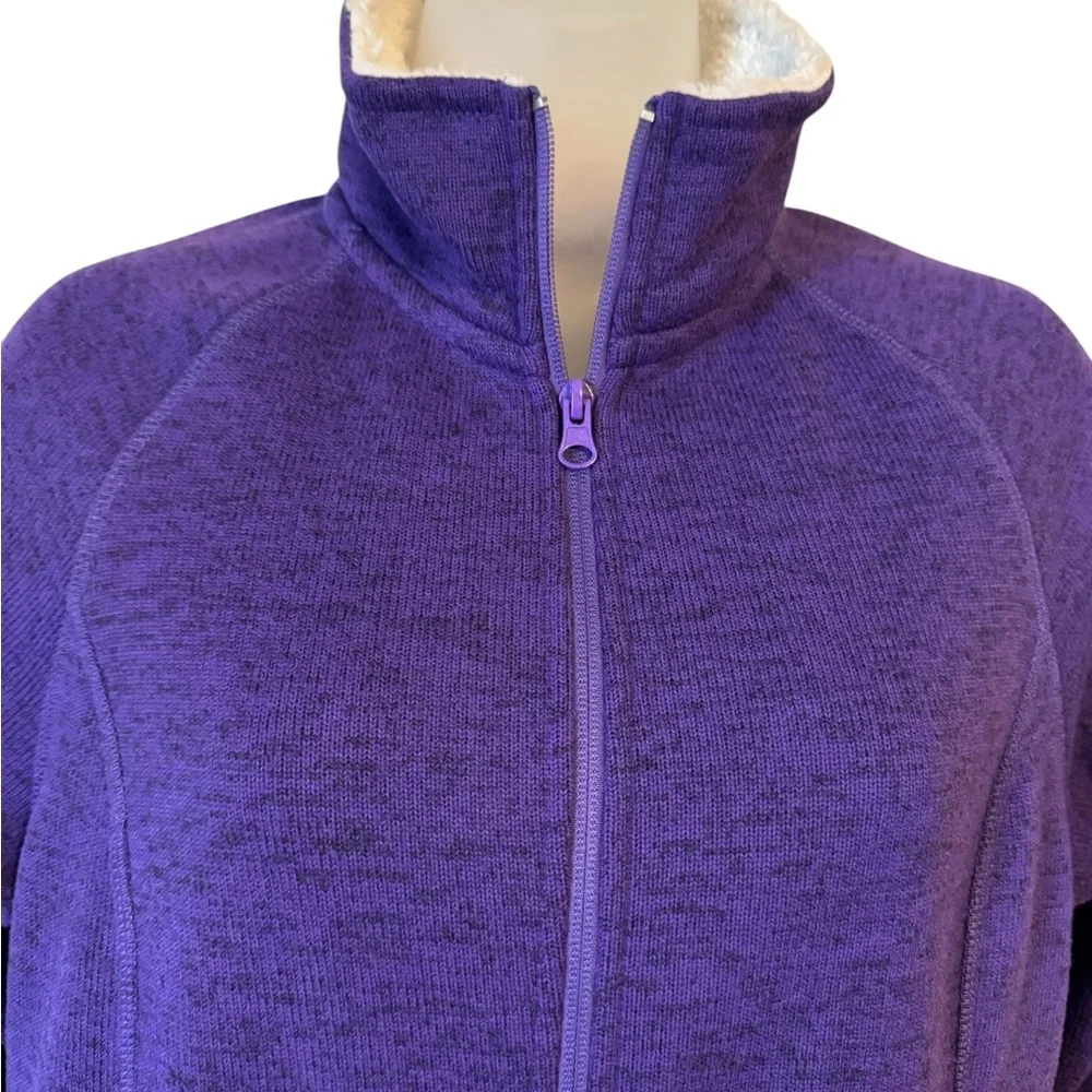 NWT Women's Purple Sweater Jacket  SMALL   #3 - Picture 2 of 11
